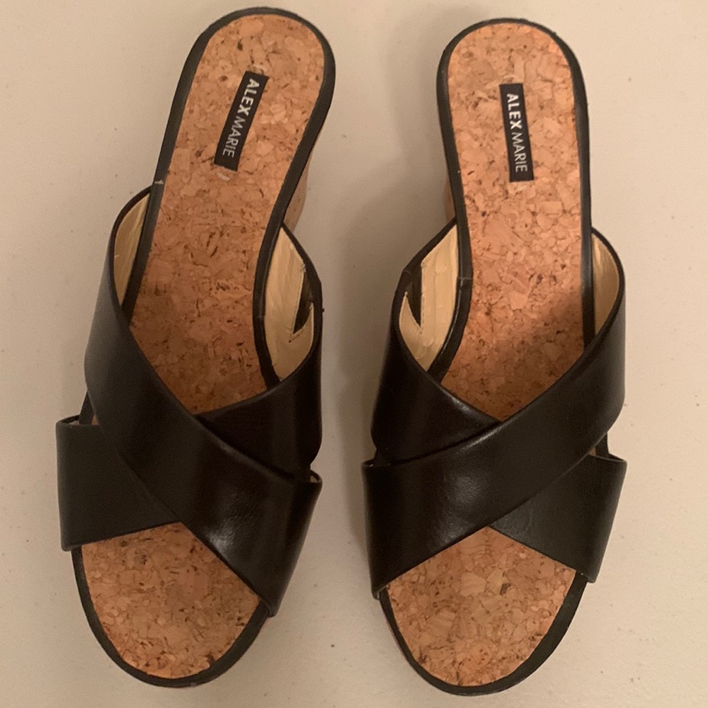 Alex Marie leather wedges sandals